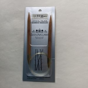 11 - 35" Crystal Palace NWT size 11 / 8 mm circular needles bamboo 35" long